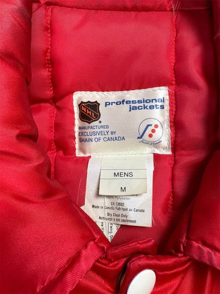 Vintage Shain Calgary Flames insulated satin jacket - M