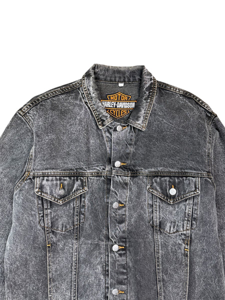 Vintage Harley Davidson Born in the USA jean jacket - L